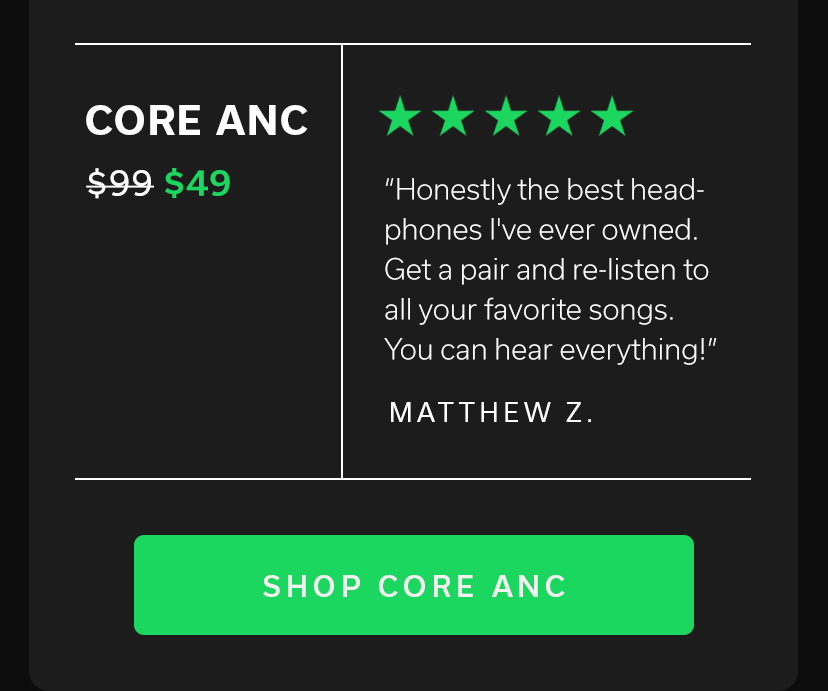 Core ANC $49