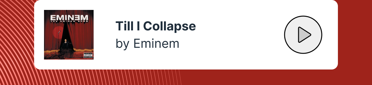 Till I Collapse by Eminem