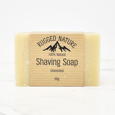 Natural Shave Soap – Unscented 95g