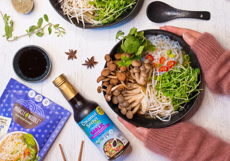 Vegan Pho Vietnamese Noodle Soup