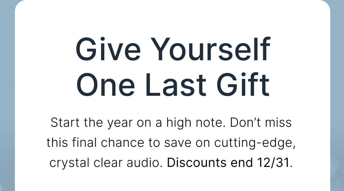 Give Yourself One Last Gift