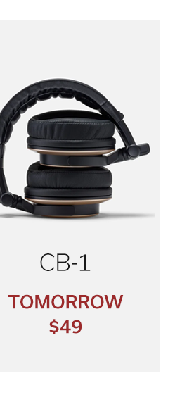 CB-1 TOMORROW $49