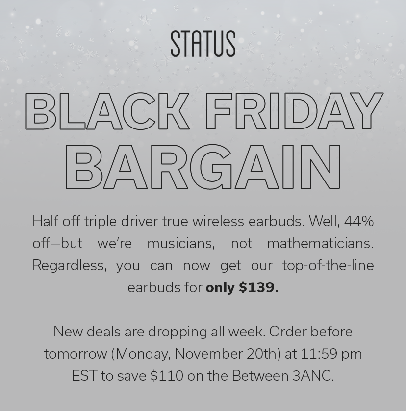 BLACK FRIDAY BARGAIN